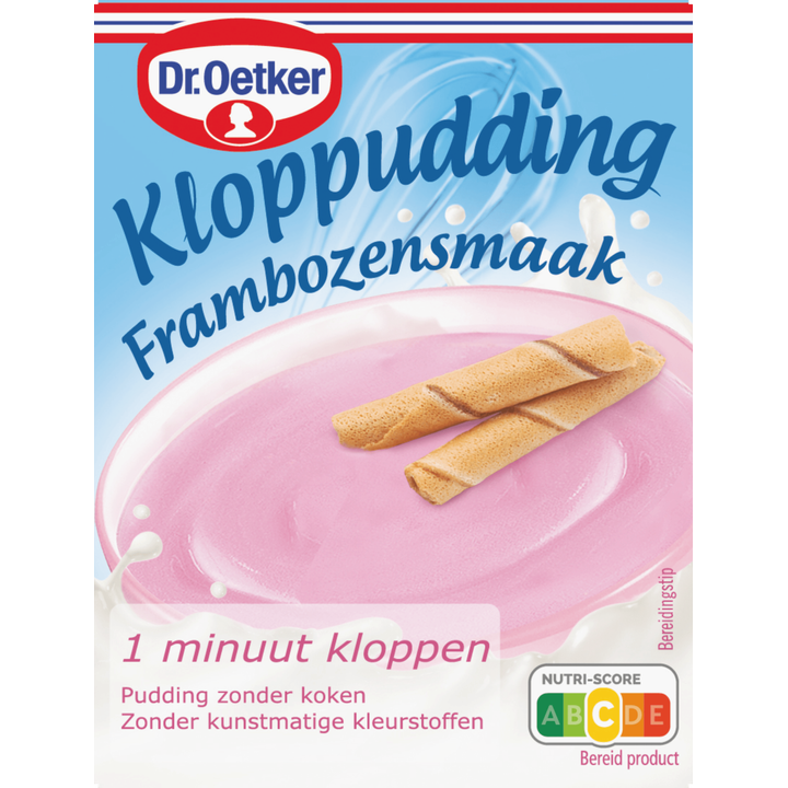 Dr. Oetker Kloppudding Frambozen 74 g