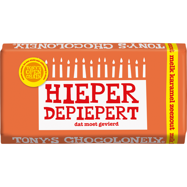 Tony's Chocolonely Hieper de Piepert Melk Karamel Zeezout