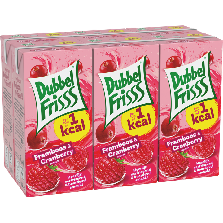 1Kcal Framboos - Cranberry 6-pack 0,2L