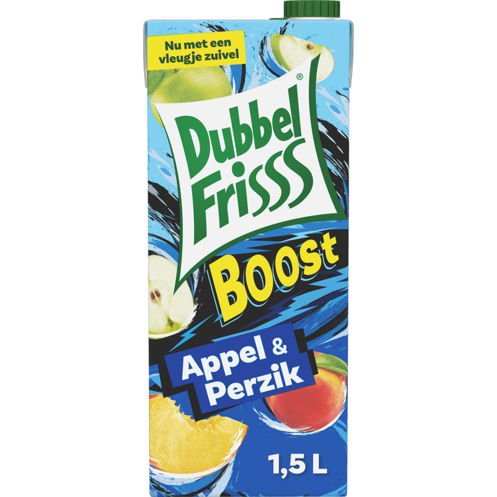 DubbelFrisss Boost Appel - Perzik 1,5L