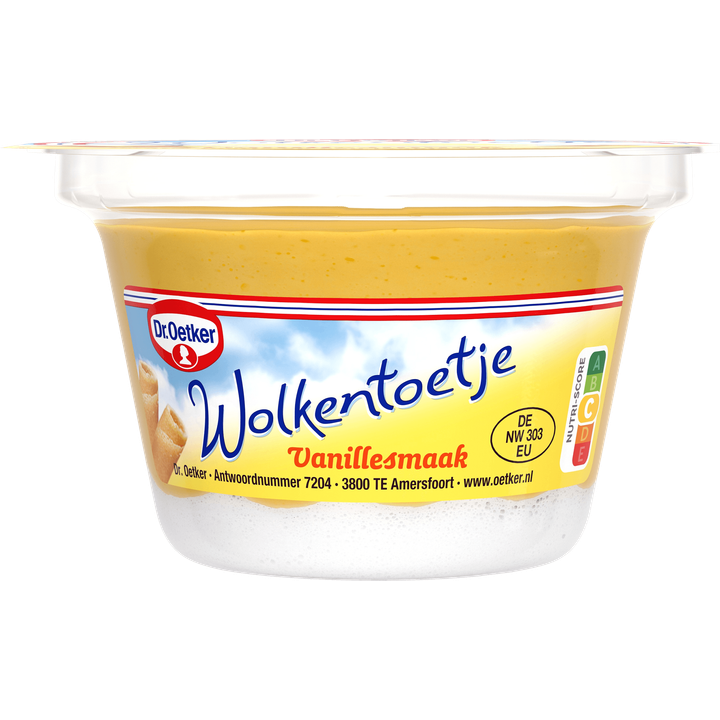 Dr Oetker Wolkentoetje vanille 125g