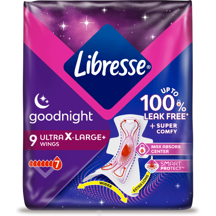 Libresse Ultra Night Extra+ 9 Stuks