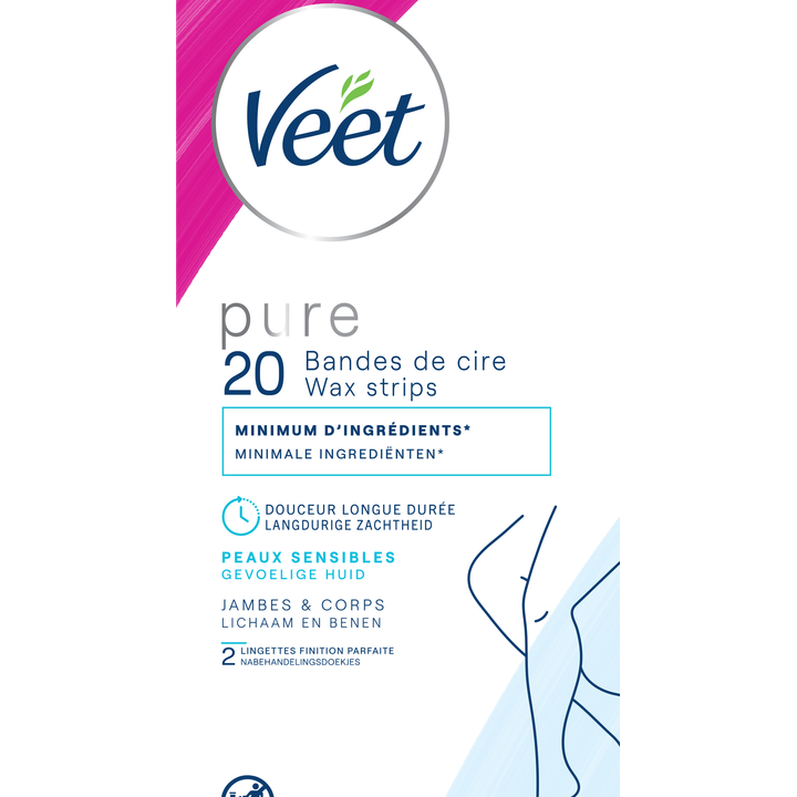Veet Pure Cold Wax Strips 20 Stuks