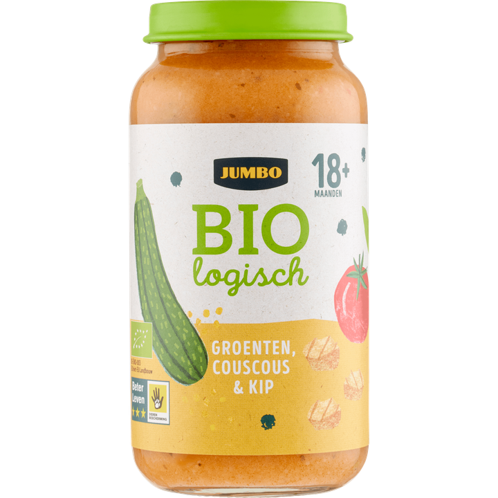 Biologisch Groenten, Couscous & Kip Babyvoeding 18+ Maanden