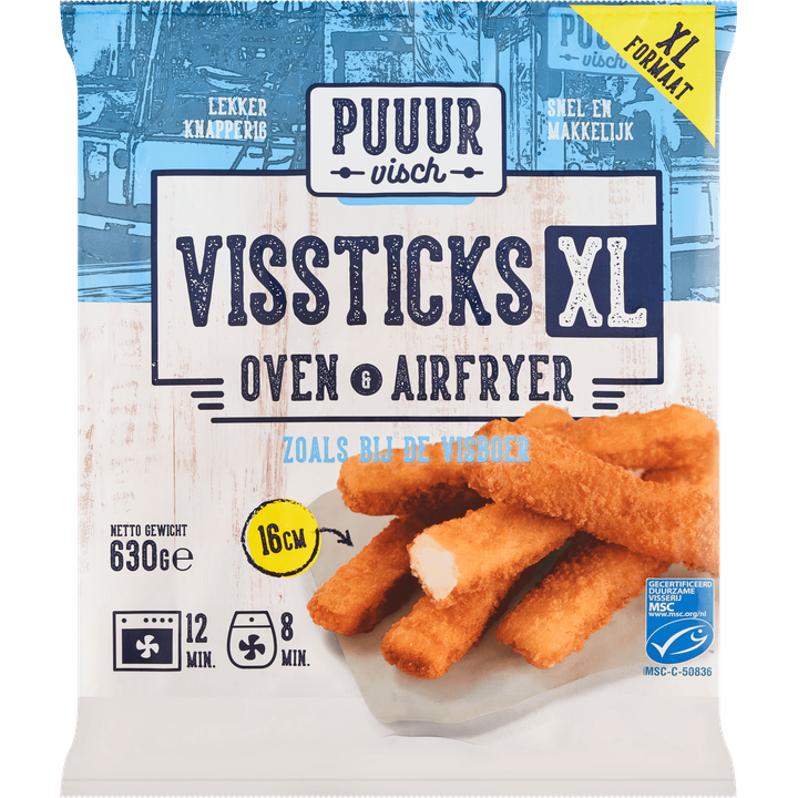 Puuur Visch Vissticks XL Oven & Airfryer 630 g