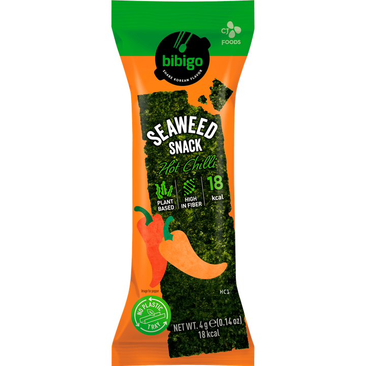 Bibigo Zeewiersnack Pittige Chili 4g