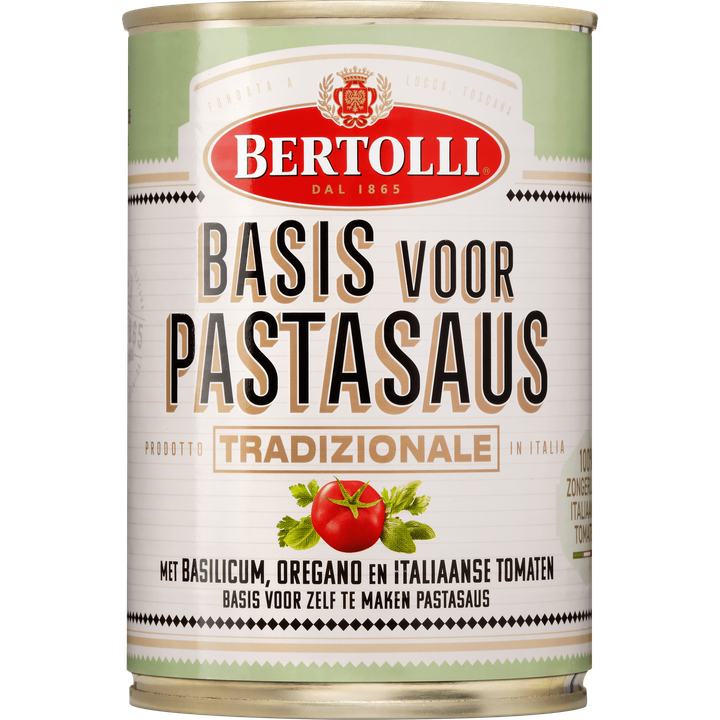 Bertolli Basis voor Pastasaus Tradizionale met Basilicum, Oregano en Italiaanse Tomaten 400 g