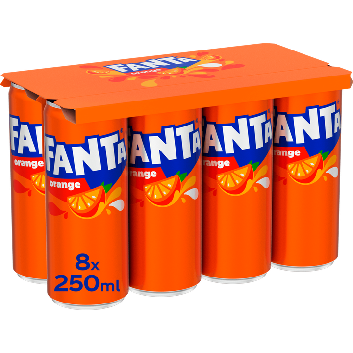 Fanta Orange Frisdrank 8 x 250 ml