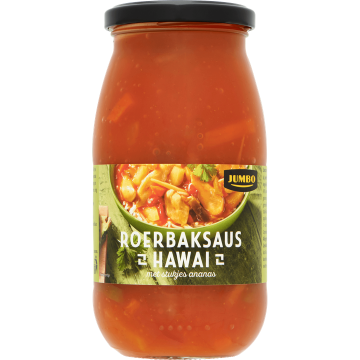 Roerbaksaus Hawaï met Stukjes Ananas