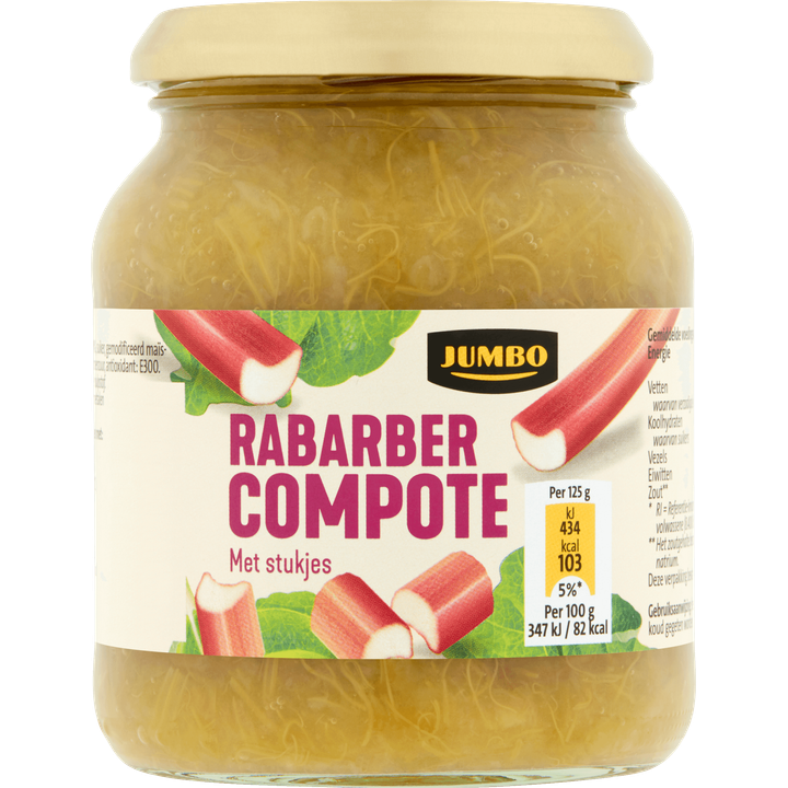 Rabarbercompote met Stukjes