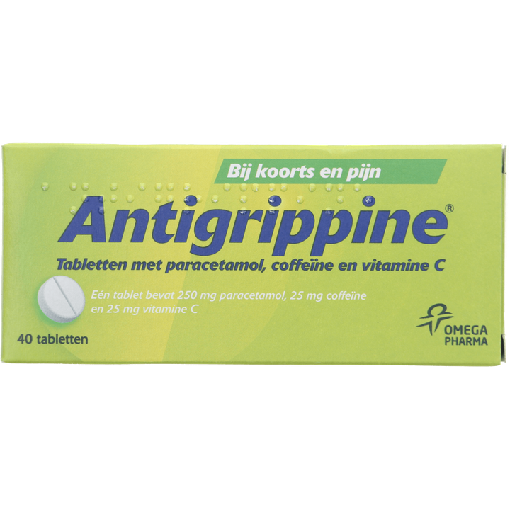 Antigrippine Tabletten bij griep en verkoudheid, 40 stuks 