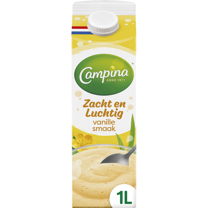 Campina Zacht en Luchtig Vanille Smaak 1 L