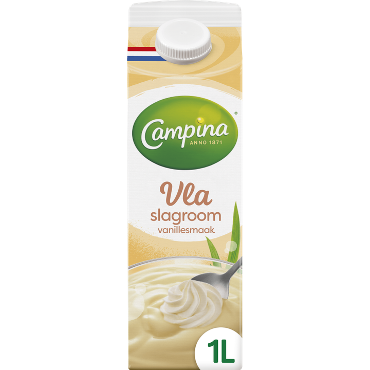 Campina Vla Slagroom Vanillesmaak 1 L