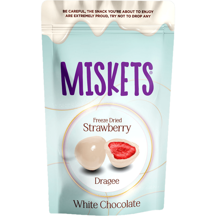 White Chocolate Coated Freeze Dried Strawberry