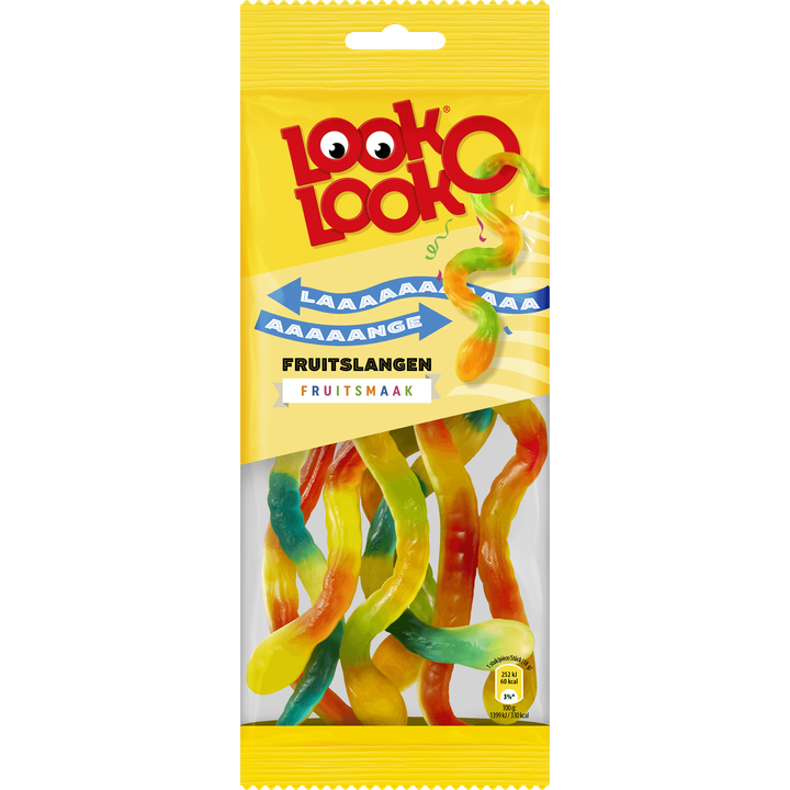 Look-O-Look Lange Fruitslangen 140g