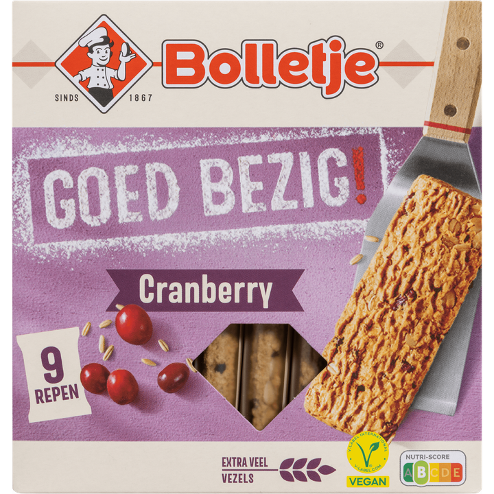 Bolletje Goed Bezig! Cranberry 9 Stuks 210 g