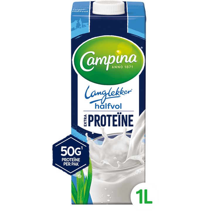 Campina Langlekker Halfvol Extra Proteïne 1 L