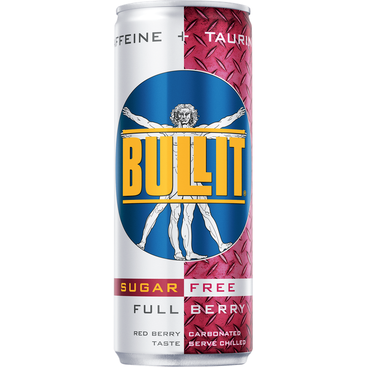 Bullit Energy Drink Suikervrij Full Berry 250ml