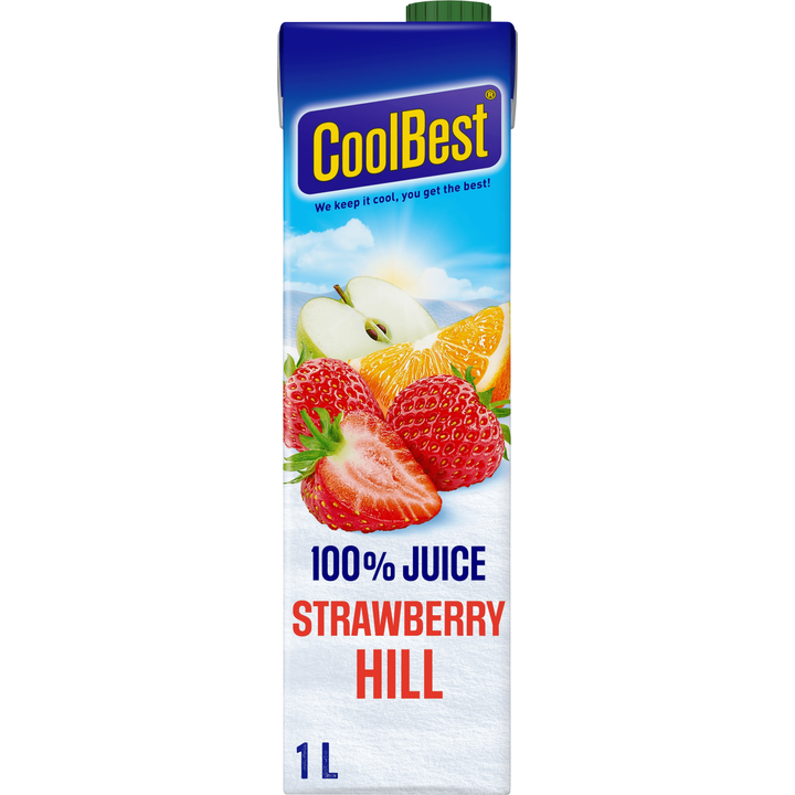CoolBest 100% juice Strawberry Hill 1 L