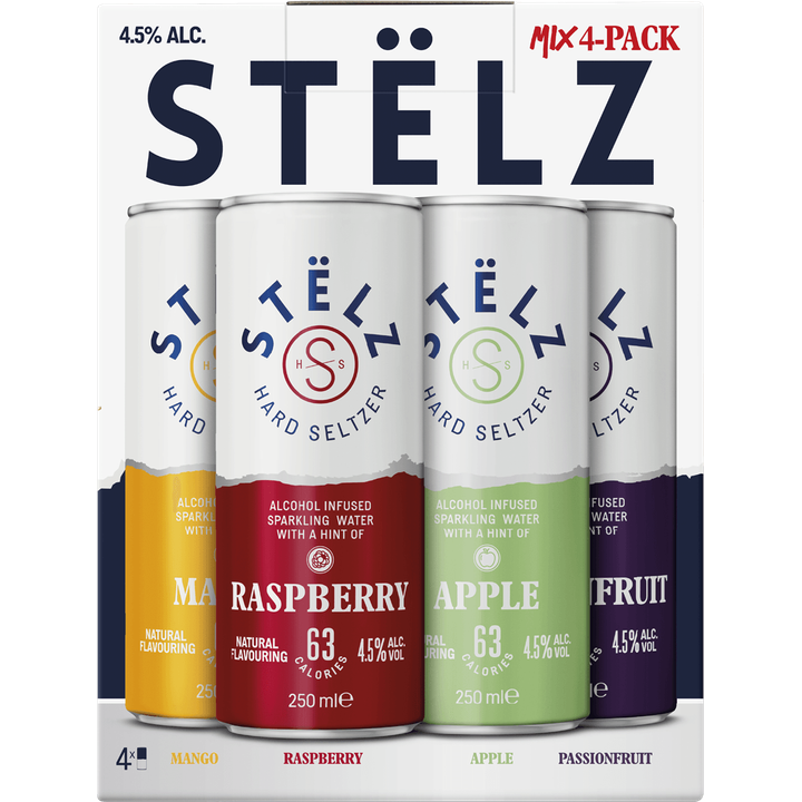 Hard Selzer mix Raspberry, Mango, Passionfruit & Apple