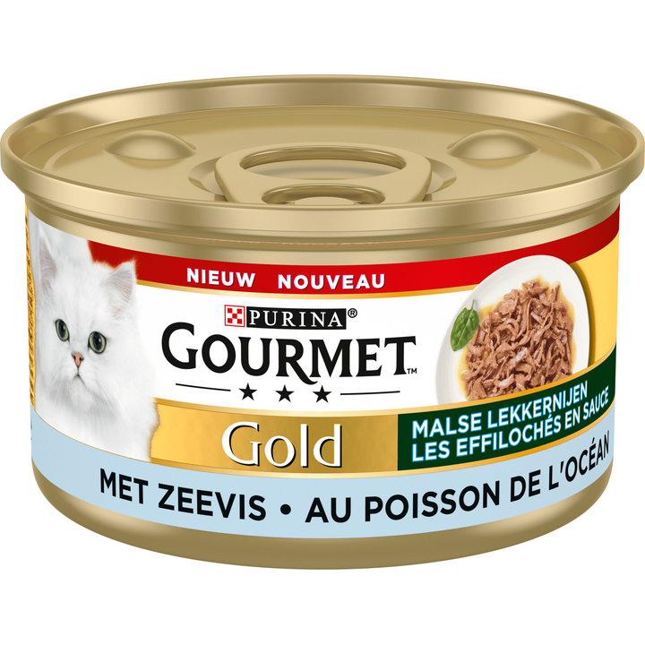 Gourmet Gold Malse Lekkernijen Kattenvoer nat met Zeevis