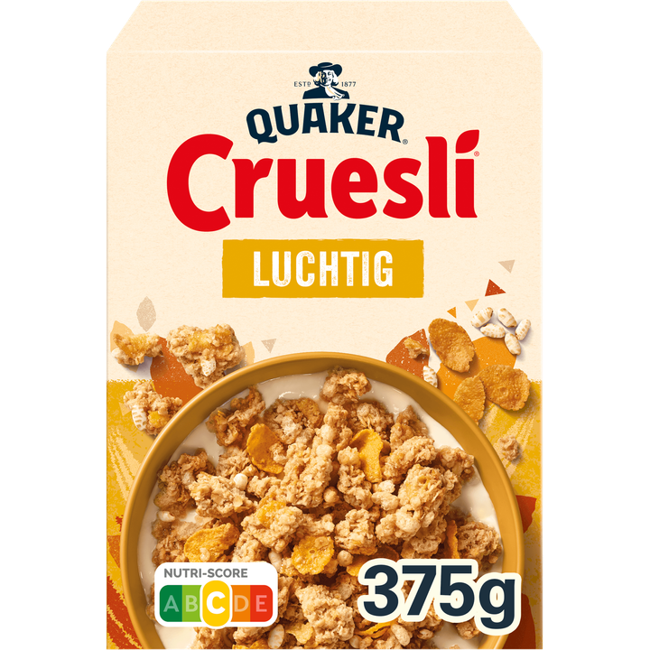 Quaker Cruesli Luchtig Ontbijtgranen 375 gr