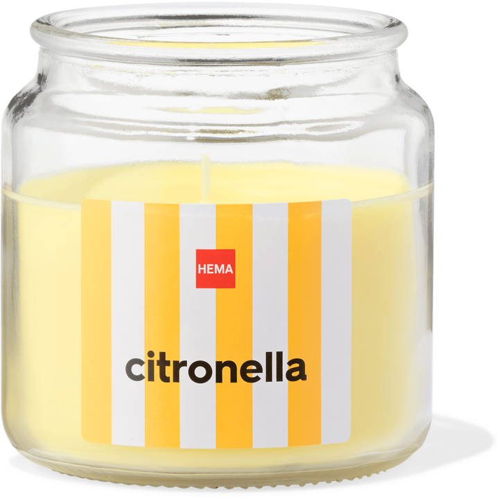 citronella geurkaars in glas met Ø10x10