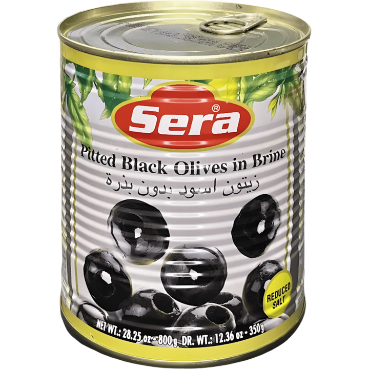 Sera Zwarte Olijven Zonder Pit 850ML