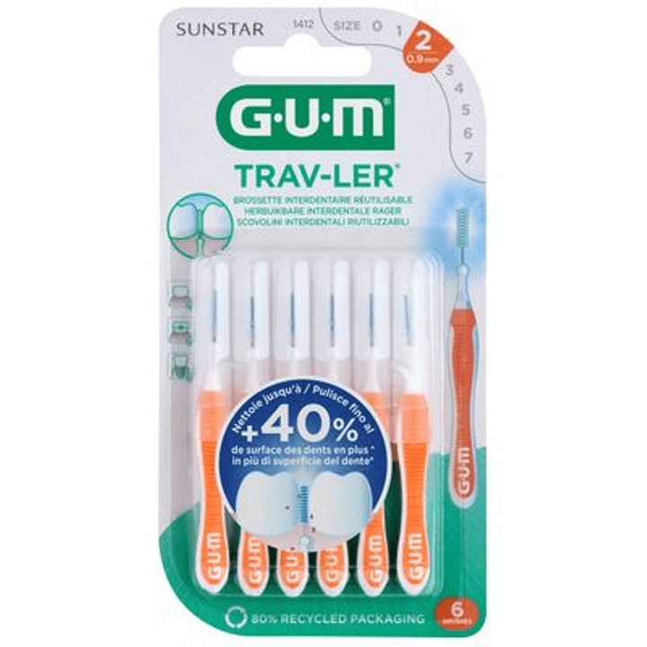 GUM Trav-Ler ISO 2 0.9 mm 1 Stuk