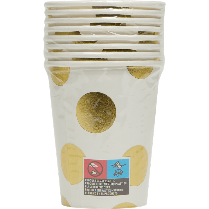 Bekers Gouden Stip 8 Stuks