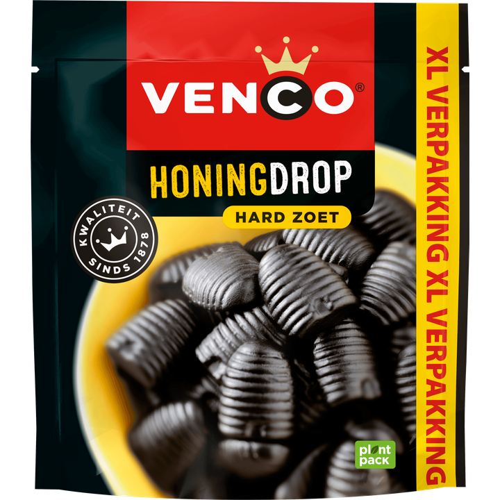 Venco Honingdrop Hard Zoet XL Verpakking 340 g