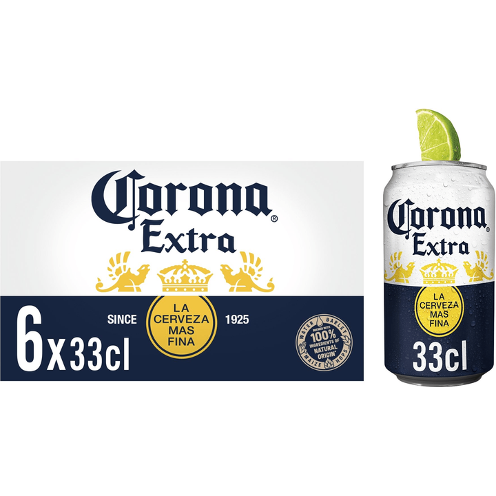 Corona Extra Bier Blikken 6 x 33 cl