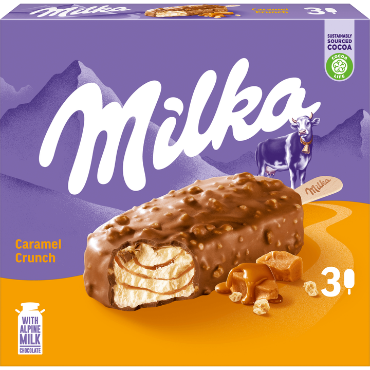 Milka Caramel Crunch Stick 3 x 90 ml