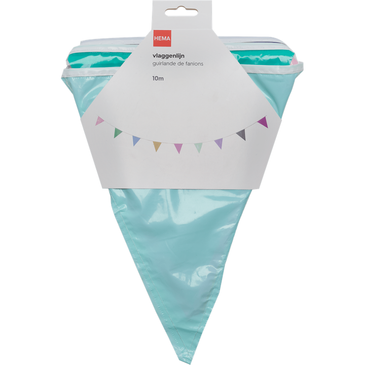 Vlaggenlijn Multicolour Plastic 10M