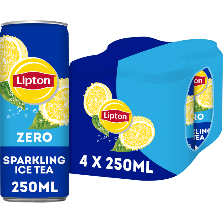 Lipton Ice Tea Sparkling Zero 4 x 250 ml
