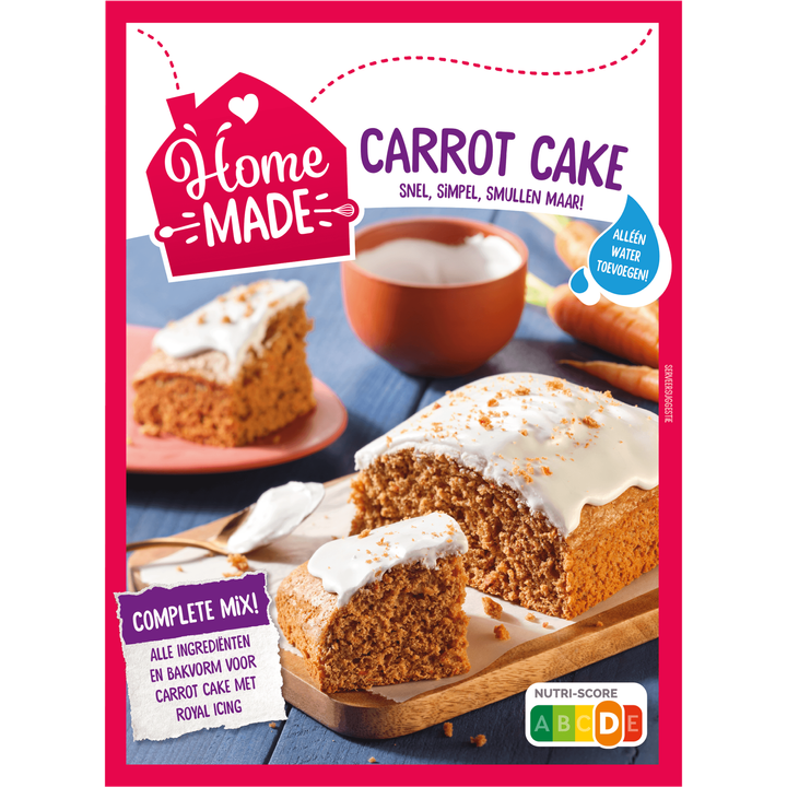 HomeMade Complete Mix voor Carrot Cake 330 g