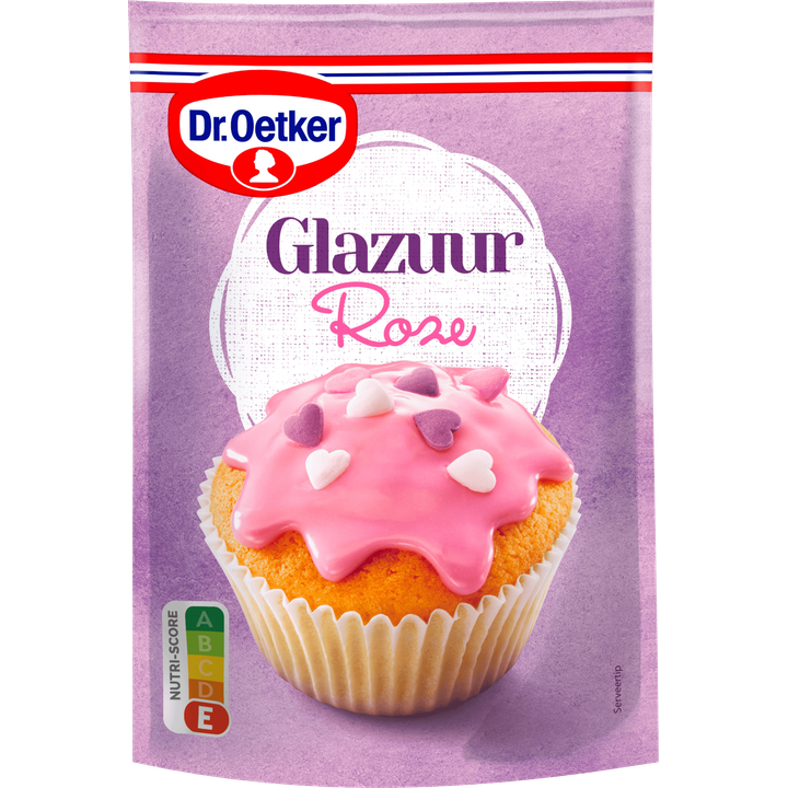 Dr. Oetker Glazuur Roze Taart Versiering 125 g