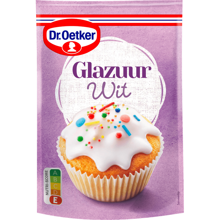 Dr. Oetker Glazuur Wit Taart Versiering 125 g