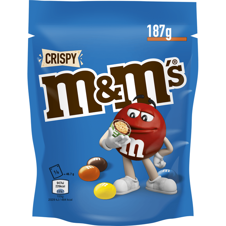 M&M'S Crispy chocolade snoepjes 187g