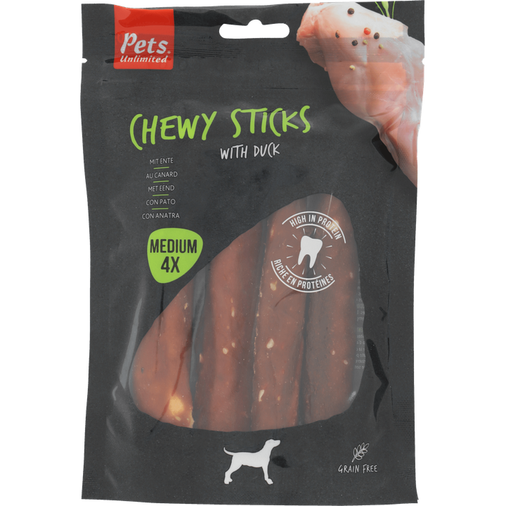 Rosewood Chewy Sticks Eend, 4 Stuks