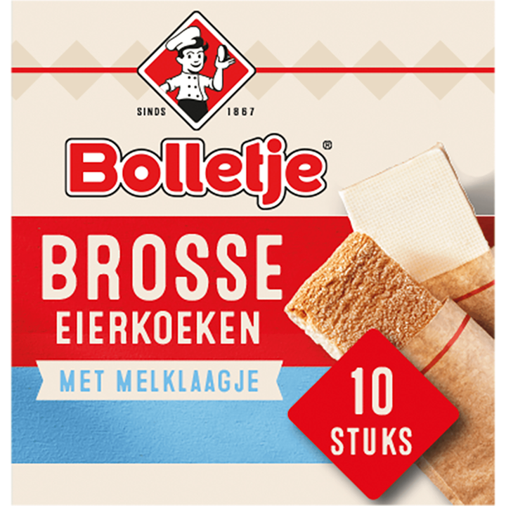 Bolletje Brosse Eierkoeken met Melklaagje 10 Stuks 155 g