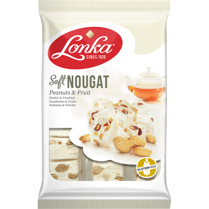 Lonka Soft Nougat Pinda's & Vruchten 220 g