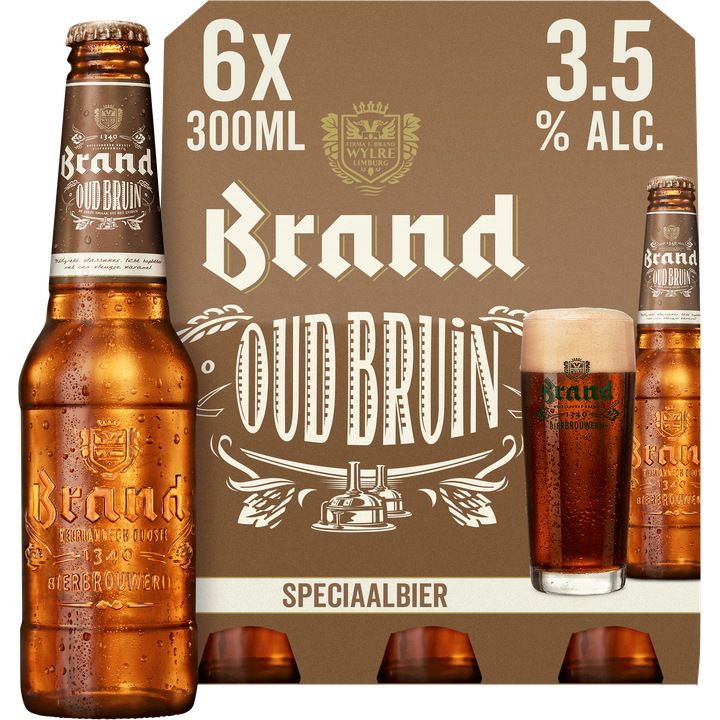 Brand Oud Bruin Bier Fles 6 x 300ml