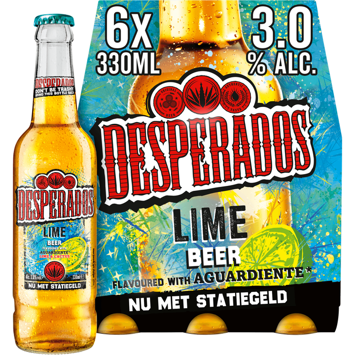 Desperados Lime Bier Fles 6 x 330ml