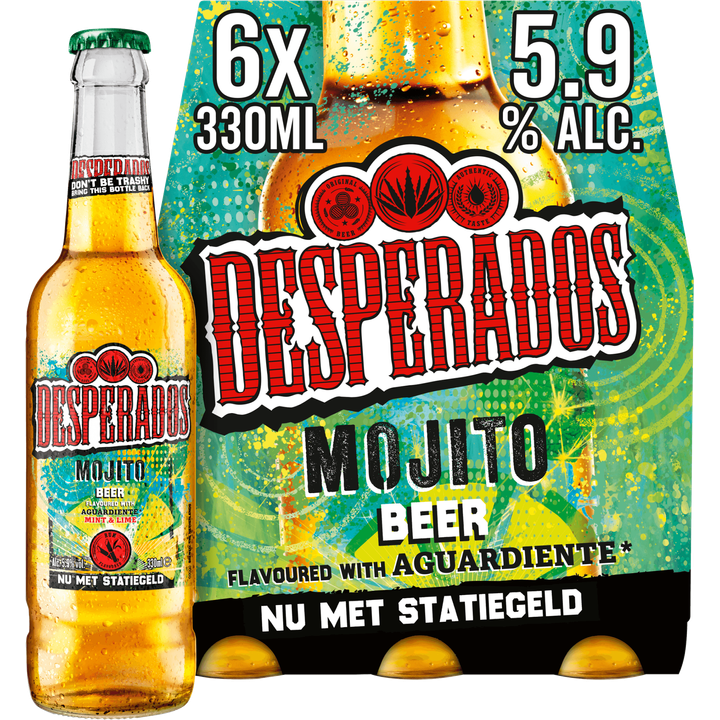 Desperados Mojito Bier Fles 6 x 330ml