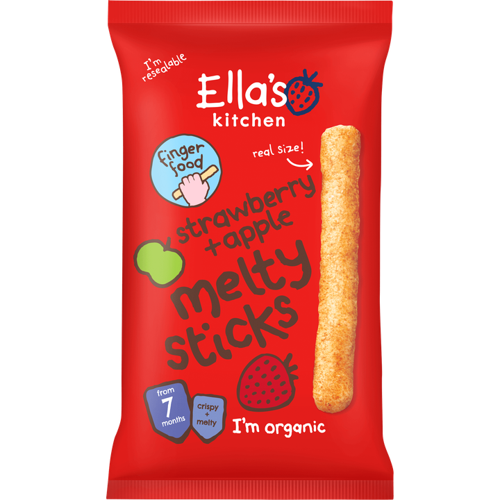 Melty Sticks Aardbei Appel 7M+
