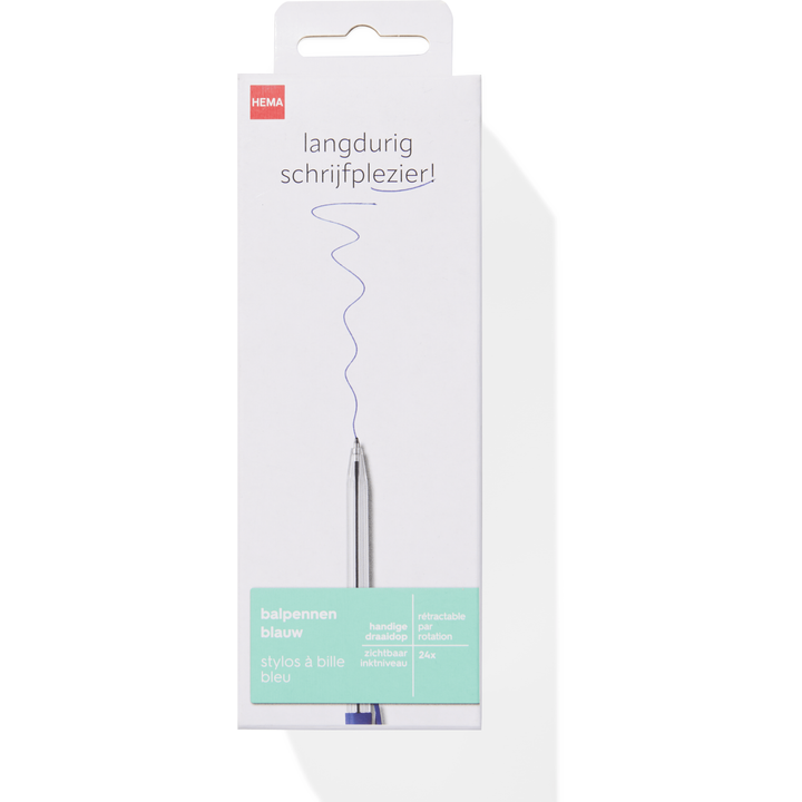 Balpennen Blauw 24 Stuks