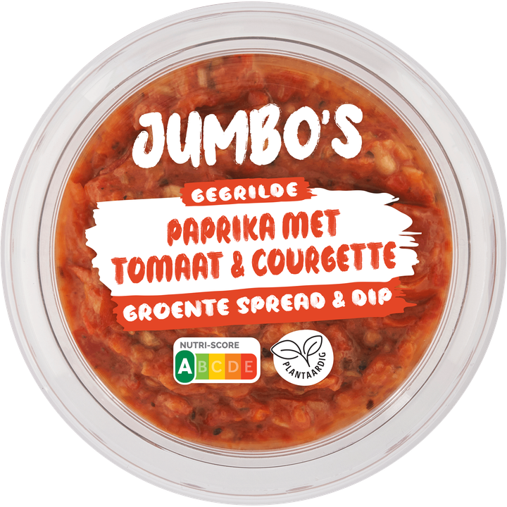 Jumbo's Gegrilde Paprika met Tomaat & Courgette Groente Spread & Dip 150 g