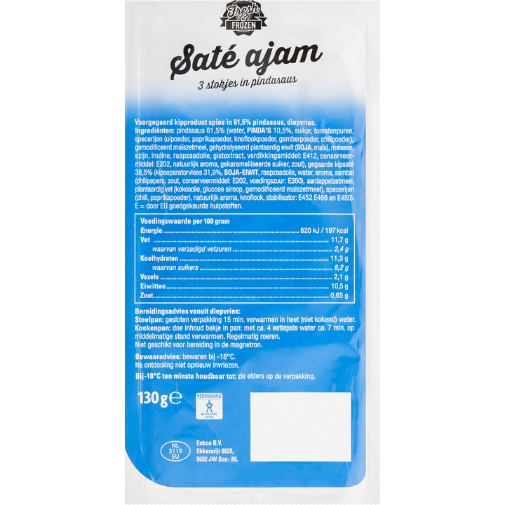 Fresh & Frozen Saté Ajam