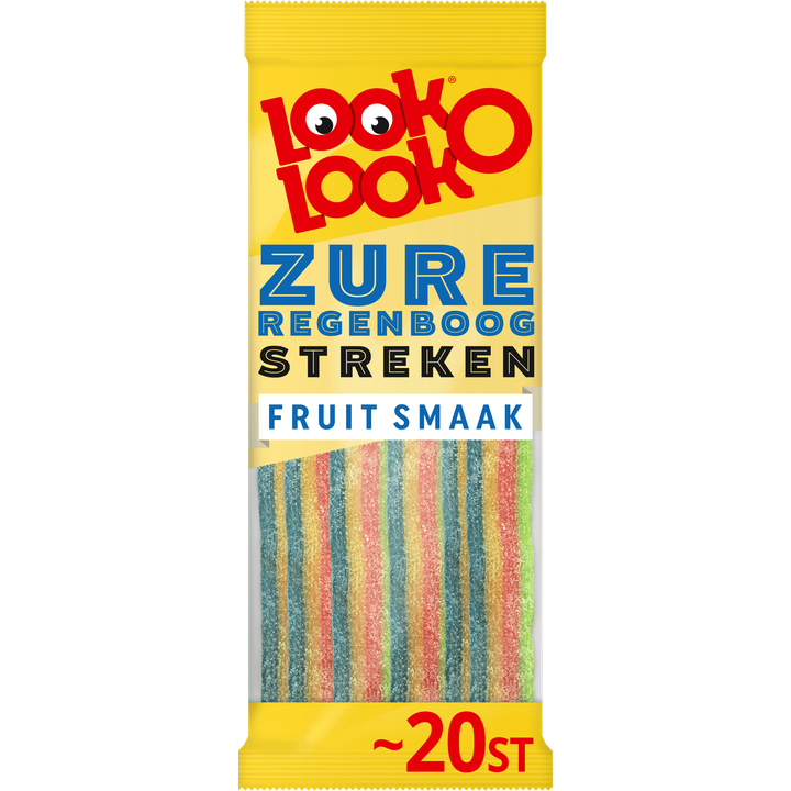 Look-O-Look Zure Regenboog Streken Vegan 20 stuks
